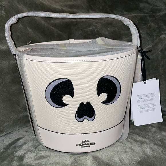 Coach Skeleton Bucket Bag Limited Edition Halloween - Picture 2 of 5